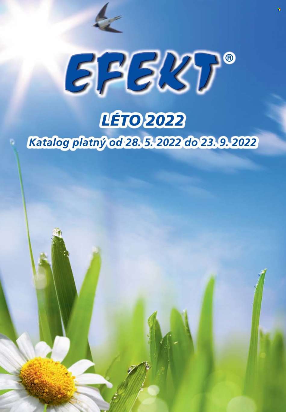 Leták Efekt - 28. 5. 2022 - 23. 9. 2022. Strana 1.