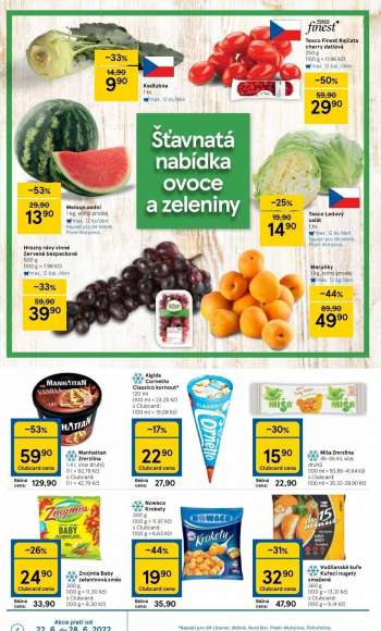 Leták TESCO supermarket - 22.6.2022 - 28.6.2022.