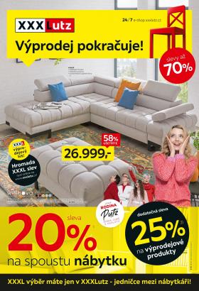 XXXLutz - Výprodej pokračuje - sleva 20 % Na spoustu nábytku