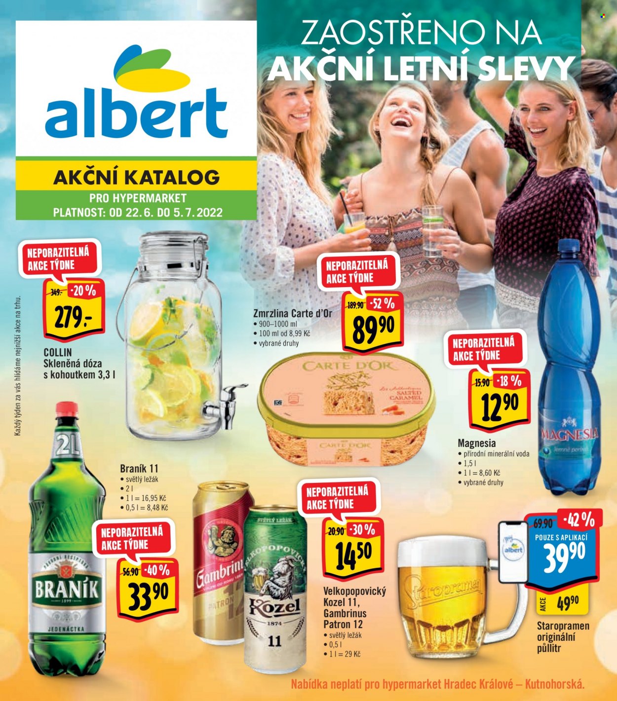 Leták Albert Hypermarket - 22. 6. 2022 - 5. 7. 2022. Strana 1.