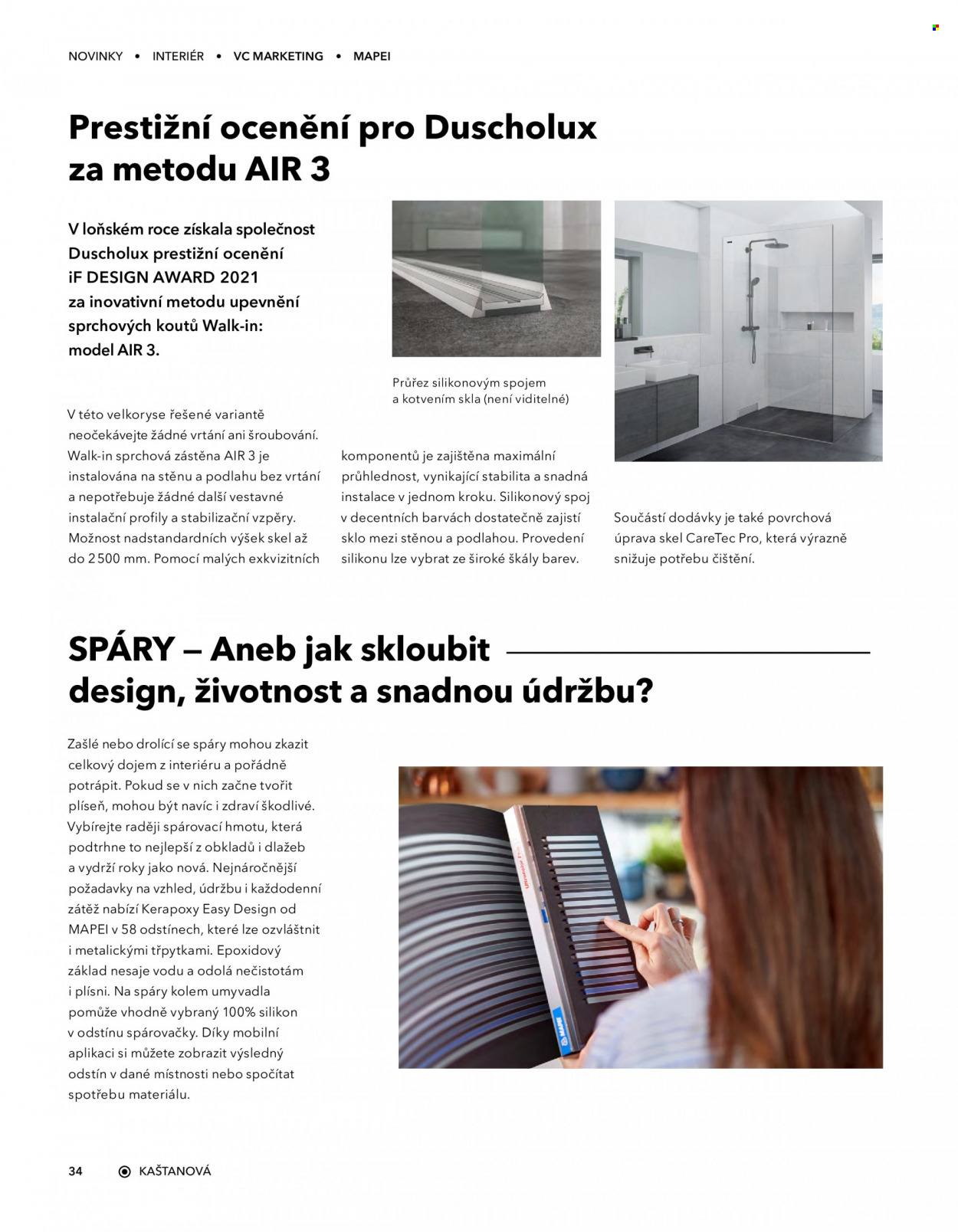 thumbnail - Leták Keraservis - Produkty v akci - umyvadlo, Mapei. Strana 34.