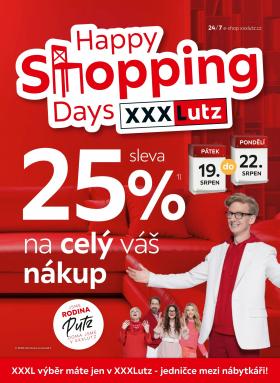 XXXLutz - Happy Shopping Days - sleva 25 % na celý váš nákup
