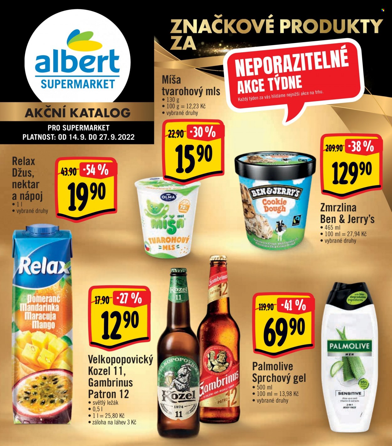 Leták Albert Supermarket - 14. 9. 2022 - 27. 9. 2022. Strana 1.