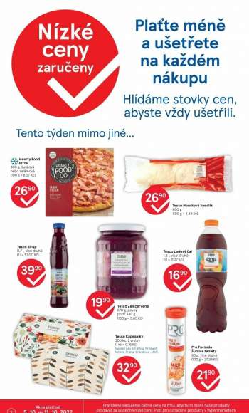 Leták TESCO supermarket - 5.10.2022 - 11.10.2022.