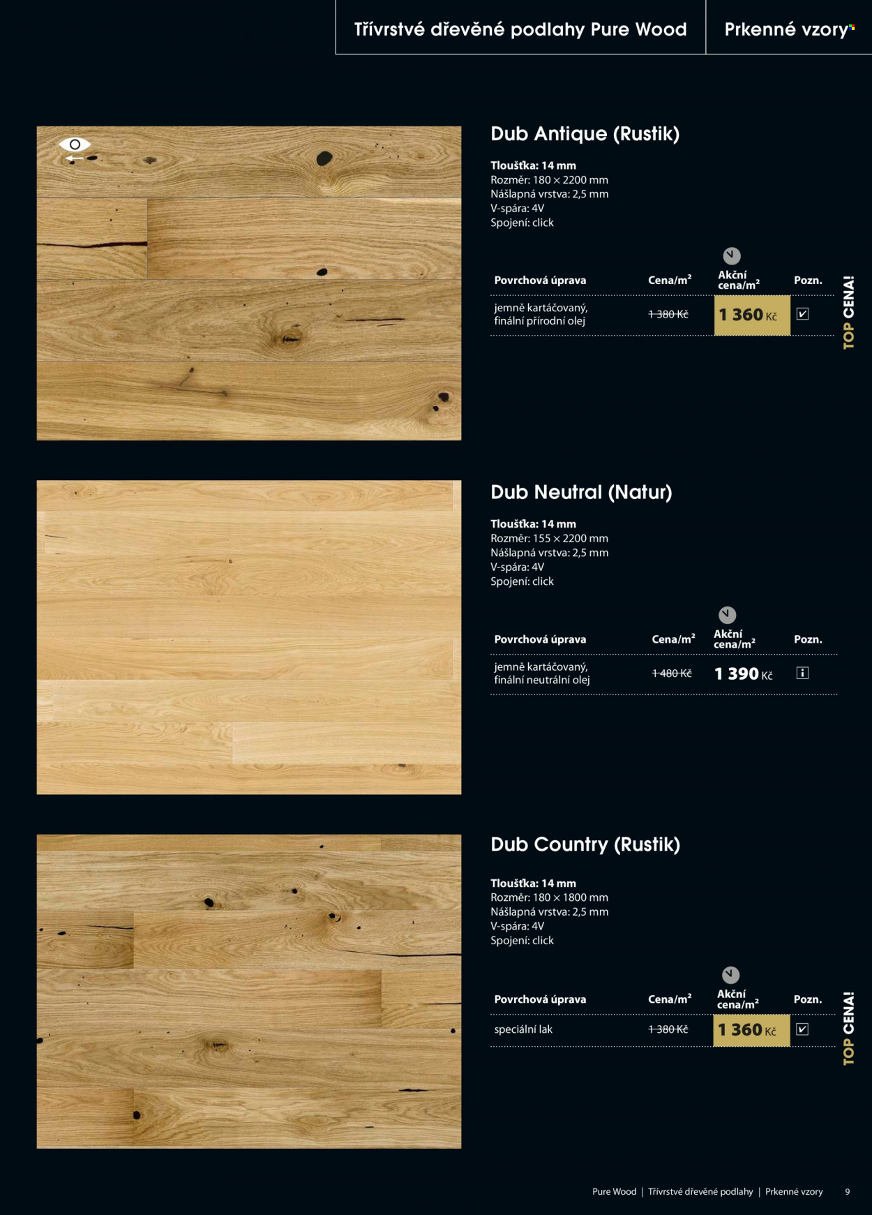 thumbnail - Leták Floor Forever - Produkty v akci - podlaha, dřevěná podlaha. Strana 9.