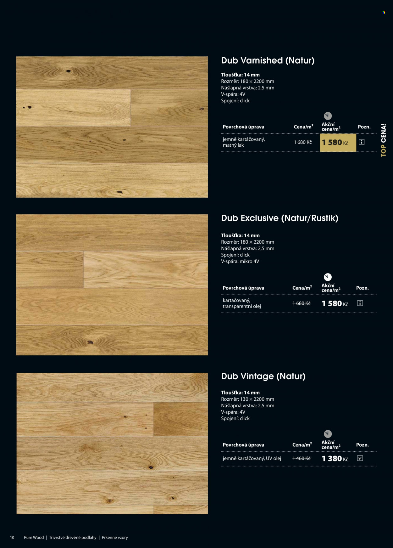 thumbnail - Leták Floor Forever - Produkty v akci - podlaha, dřevěná podlaha. Strana 10.