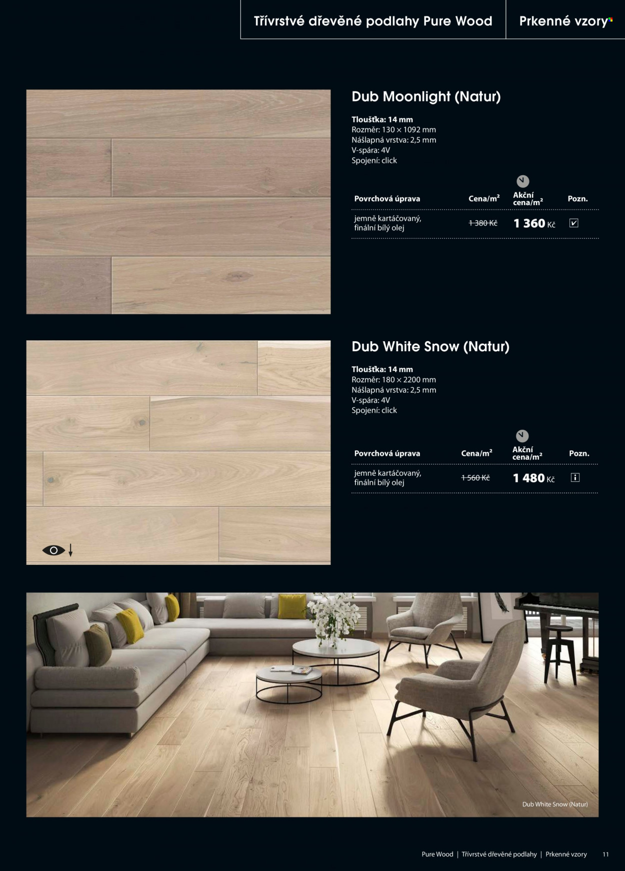 thumbnail - Leták Floor Forever - Produkty v akci - podlaha, dřevěná podlaha. Strana 11.