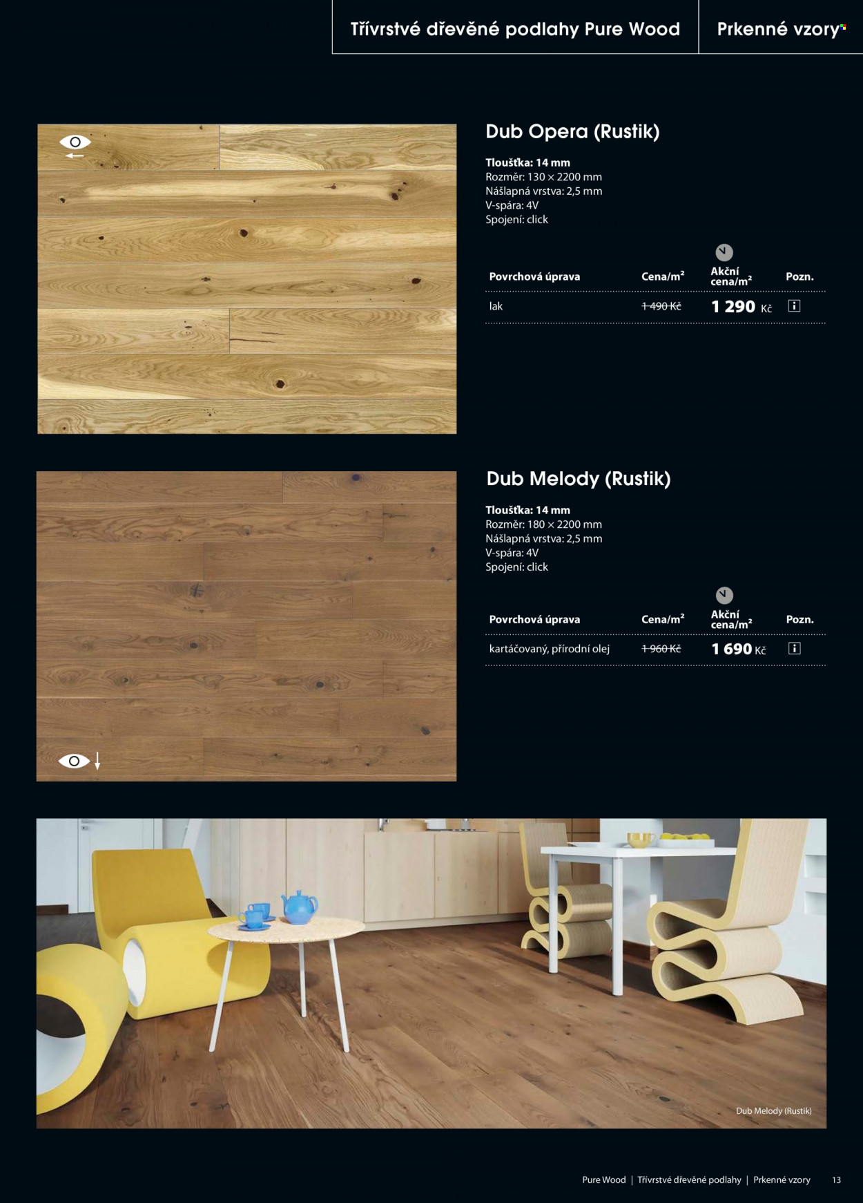 thumbnail - Leták Floor Forever - Produkty v akci - podlaha, dřevěná podlaha. Strana 13.