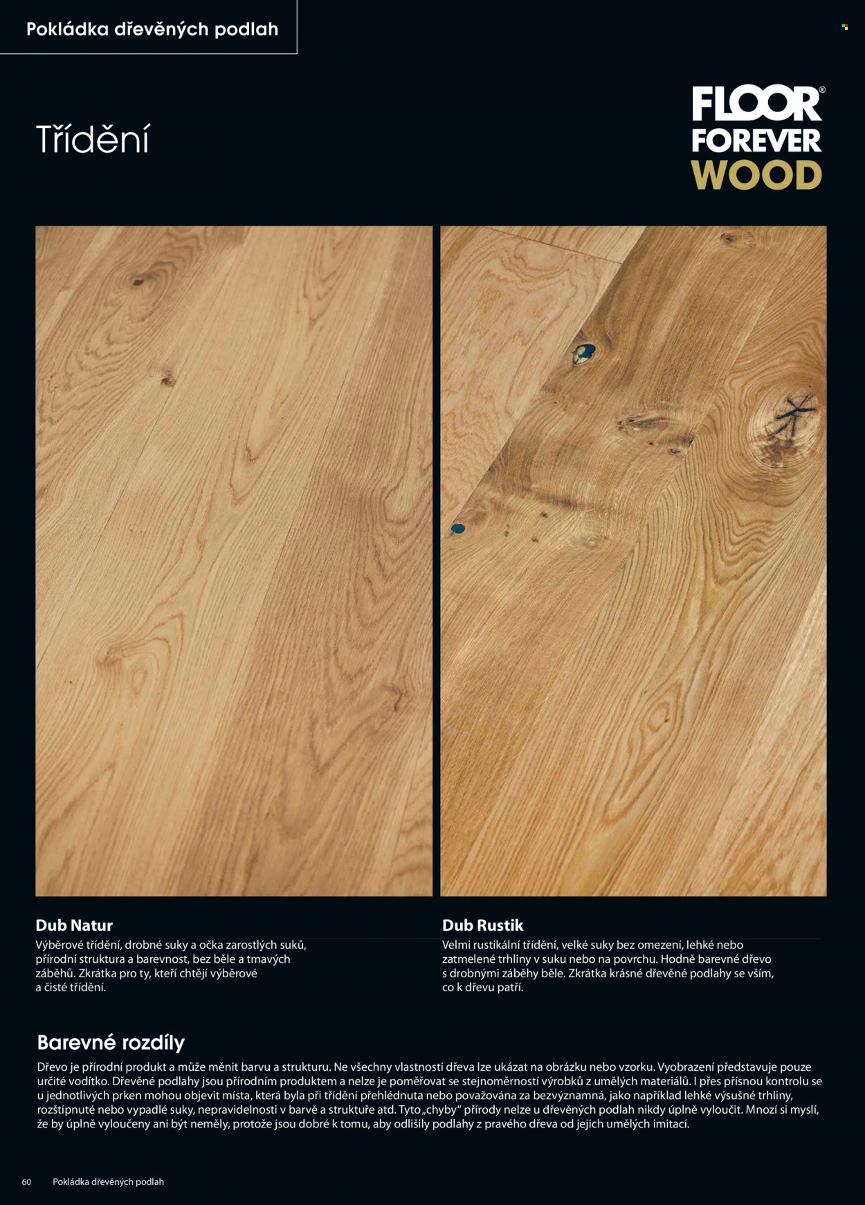 thumbnail - Leták Floor Forever - Produkty v akci - podlaha, dřevěná podlaha. Strana 60.
