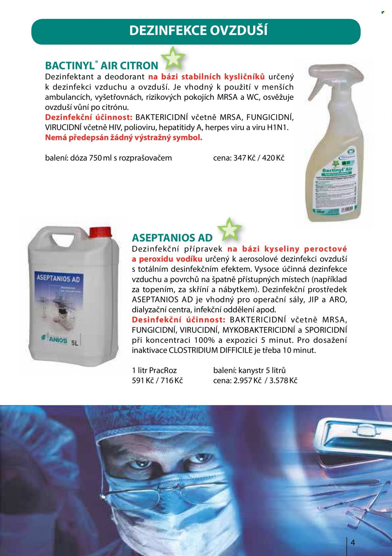 thumbnail - Leták SZO.cz - Produkty v akci - dezinfekce, dezinfekční prostředek, ARO, rukavice. Strana 5.