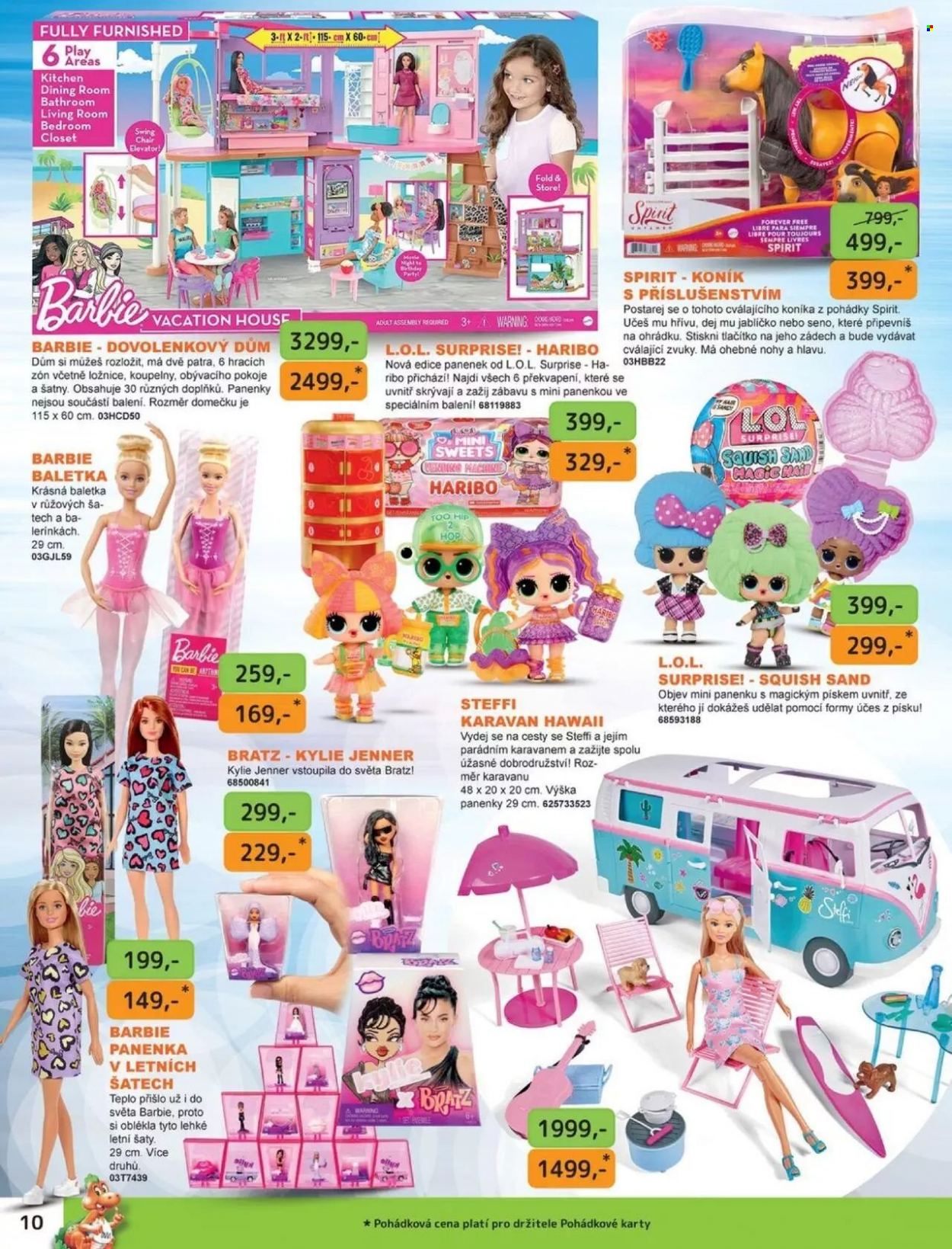 thumbnail - Leták DRÁČIK - Produkty v akci - baletka, Barbie, panenka, L.O.L. Surprise, hračky. Strana 10.