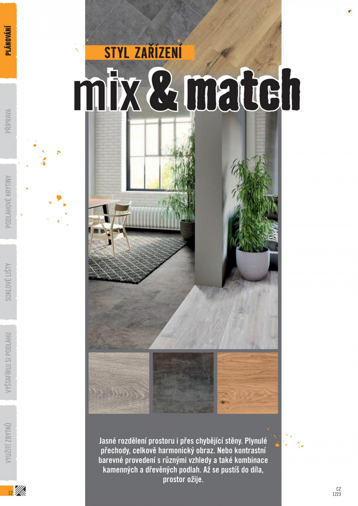 thumbnail - Leták HORNBACH - Produkty v akci - podlaha, laminátová podlaha, dlažba, dřevěná podlaha. Strana 12.