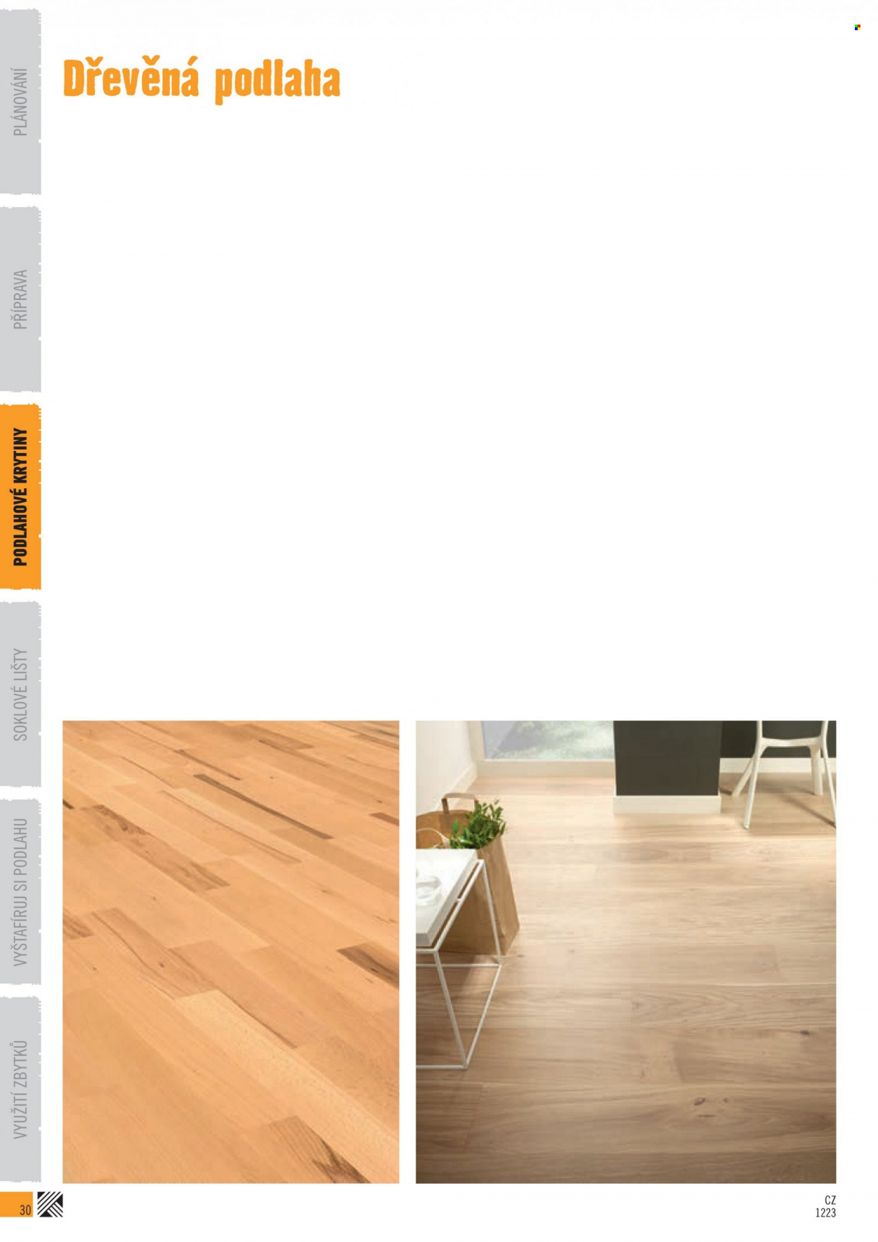 thumbnail - Leták HORNBACH - Produkty v akci - podlaha, dřevěná podlaha. Strana 30.