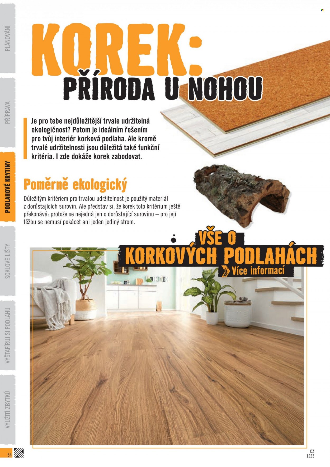 thumbnail - Leták HORNBACH - Produkty v akci - podlaha. Strana 54.