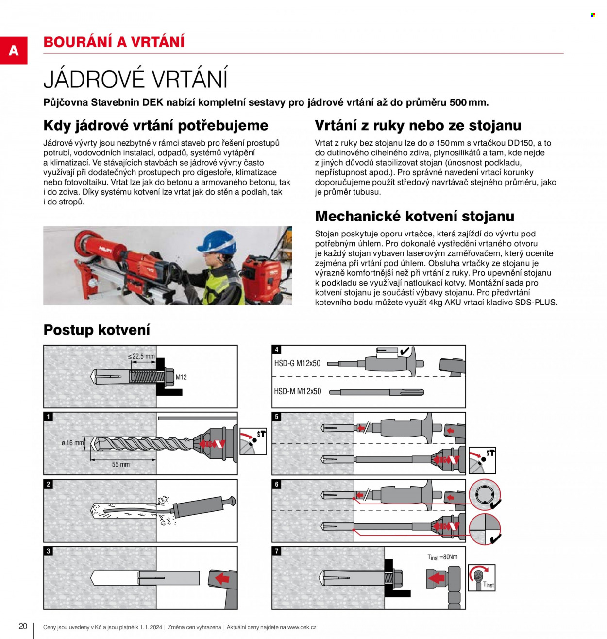 Leták DEK. Strana 1