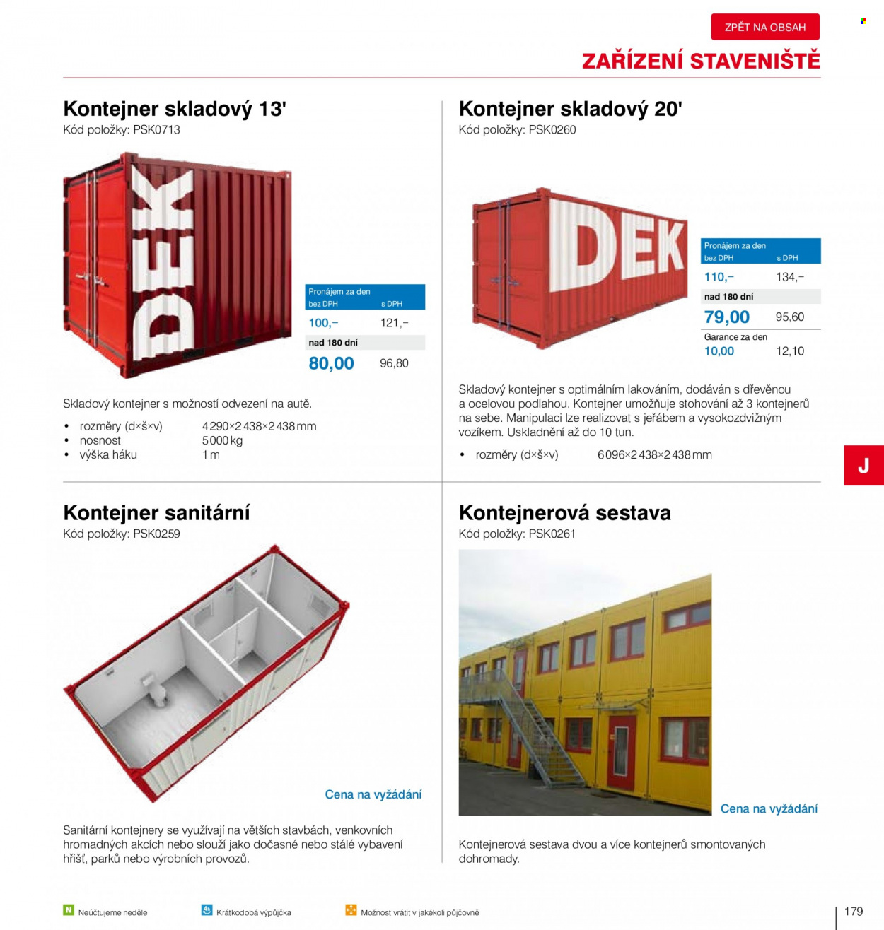 thumbnail - Leták DEK - Produkty v akci - kontejner. Strana 181.