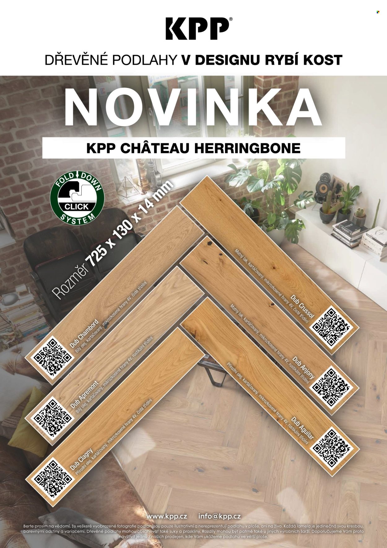 thumbnail - Leták KPP - Produkty v akci - podlaha, dřevěná podlaha. Strana 1.