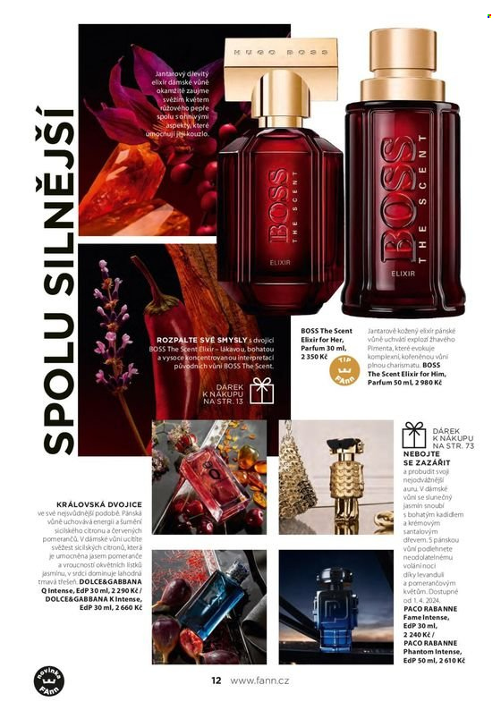 thumbnail - Leták FAnn parfumerie - 1.3.2024 - 30.5.2024 - Produkty v akci - parfém, parfémová voda, Dolce & Gabbana, Paco Rabanne. Strana 14.