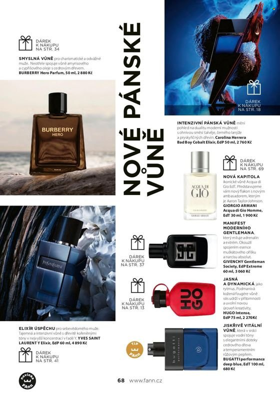 thumbnail - Leták FAnn parfumerie - 1.3.2024 - 30.5.2024 - Produkty v akci - parfém, Yves Saint Laurent, Givenchy, toaletní voda, parfémová voda, Burberry, Giorgio Armani. Strana 70.