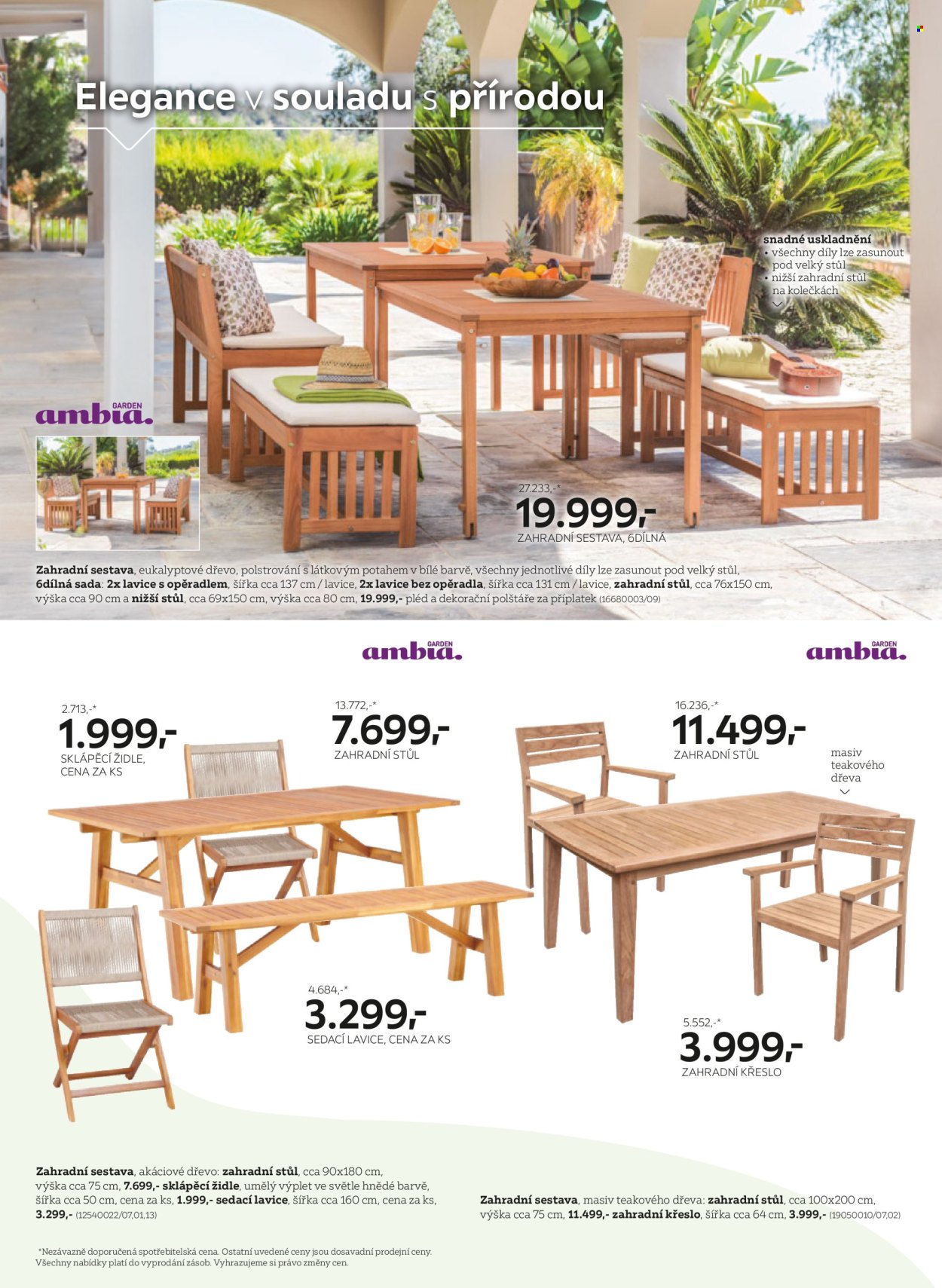 thumbnail - Leták XXXLutz - 3.3.2024 - 31.12.2024 - Produkty v akci - židle, zahradní nábytek, zahradní stůl, zahradní křeslo, polštář, dekorační polštář, pléd. Strana 14.