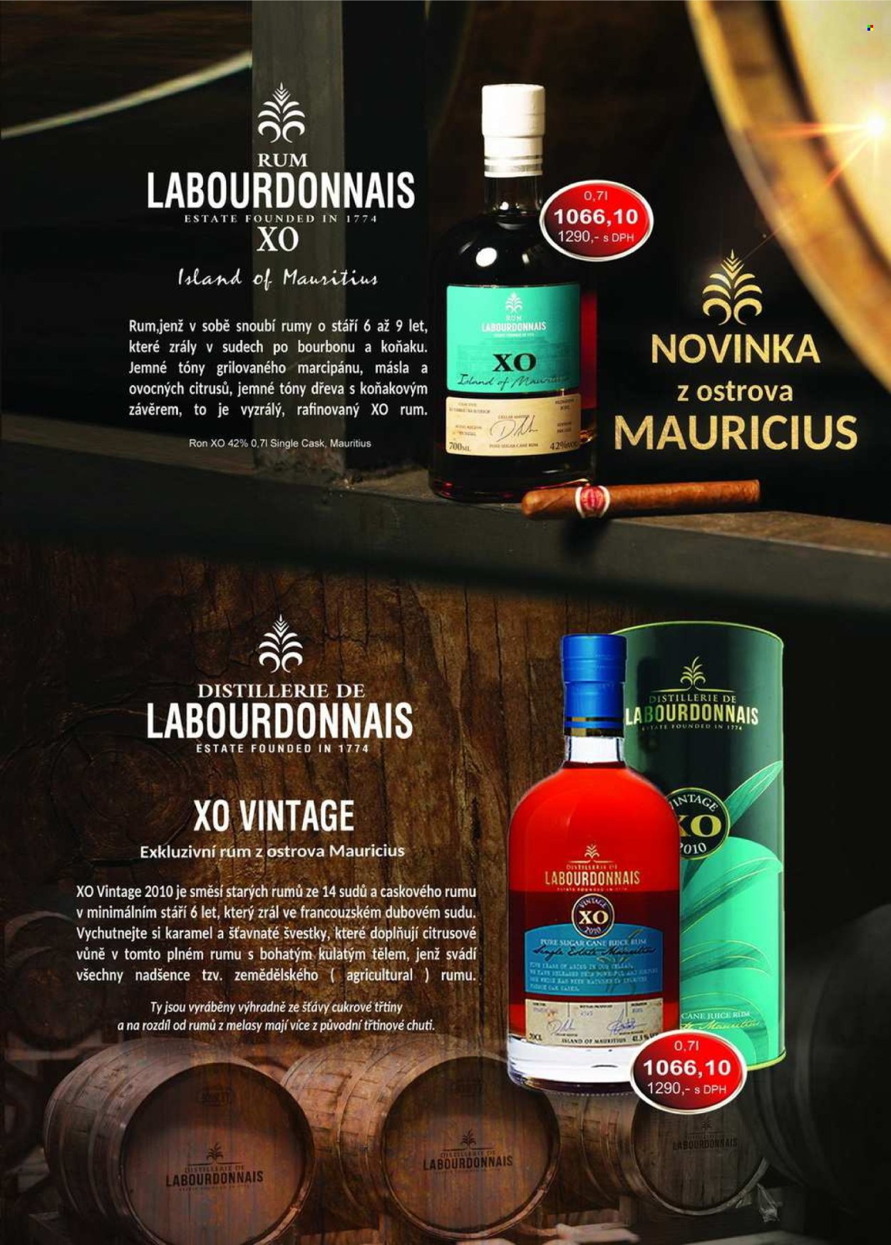 thumbnail - Leták Vrtal - Produkty v akci - džus, alkohol, rum. Strana 28.