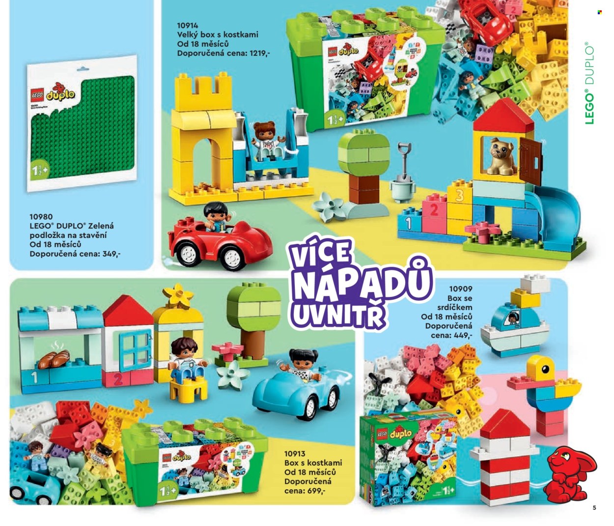 thumbnail - Leták Pompo - 1.1.2024 - 31.5.2024 - Produkty v akci - podložka, LEGO, LEGO Duplo, stavebnice, hračky. Strana 5.