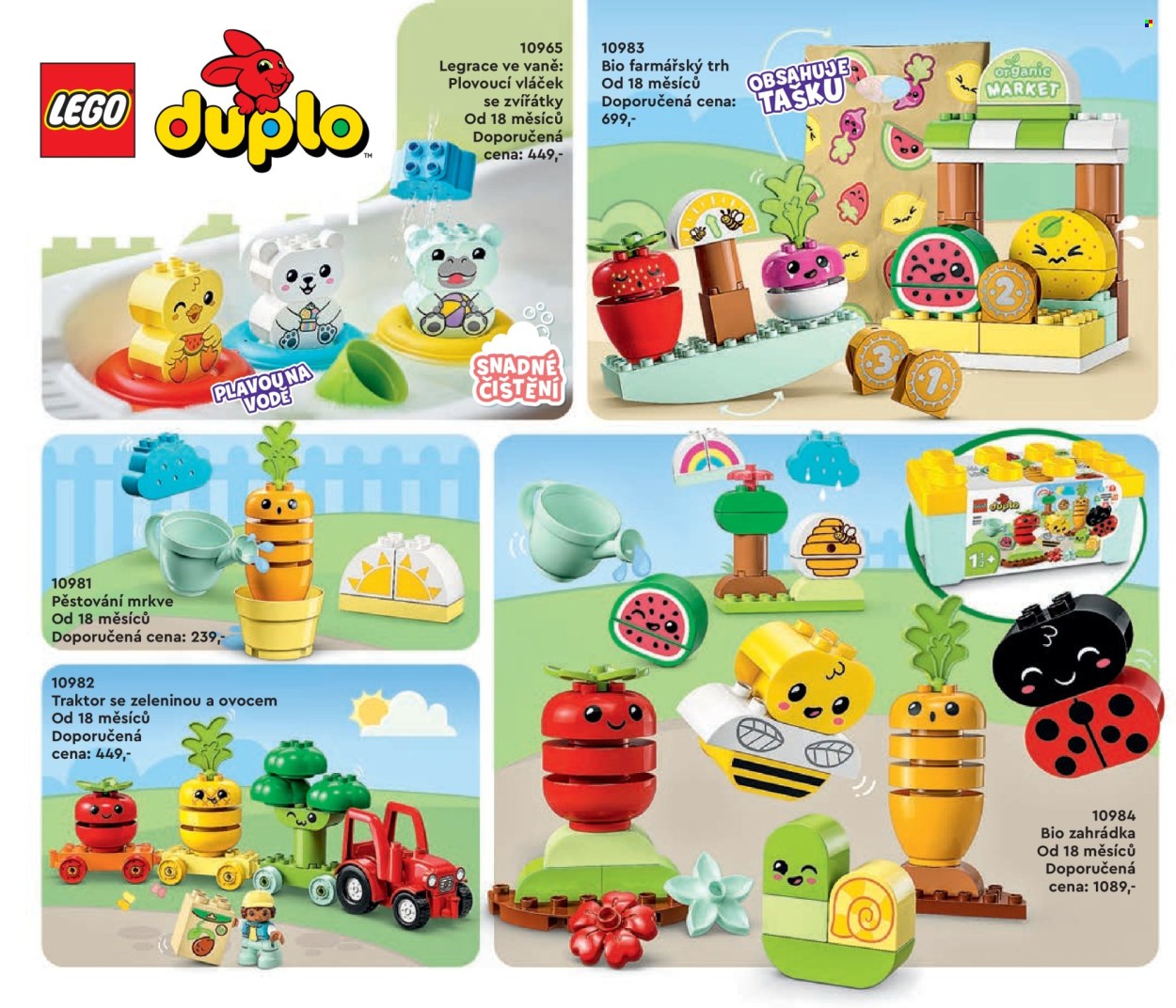 thumbnail - Leták Pompo - 1.1.2024 - 31.5.2024 - Produkty v akci - LEGO, LEGO Duplo, stavebnice, vláček, traktor, hračky. Strana 6.