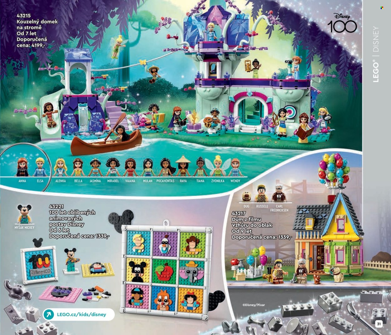 thumbnail - Leták Pompo - 1.1.2024 - 31.5.2024 - Produkty v akci - Mickey, Disney, LEGO, stavebnice. Strana 31.