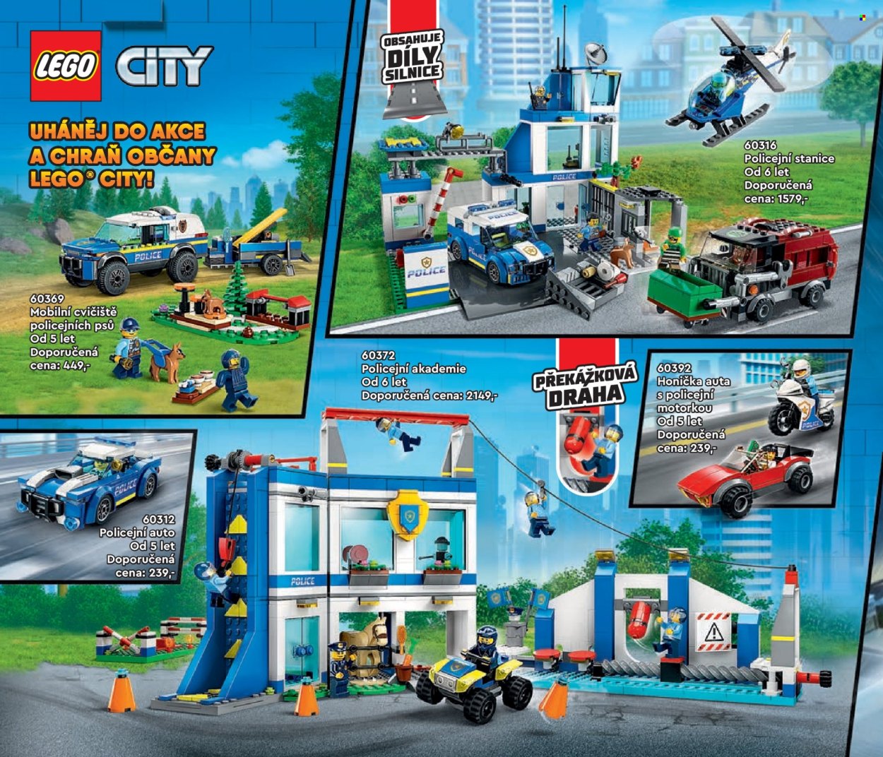 thumbnail - Leták Pompo - 1.1.2024 - 31.5.2024 - Produkty v akci - LEGO, LEGO City, stavebnice, hračky, policejní auto. Strana 56.
