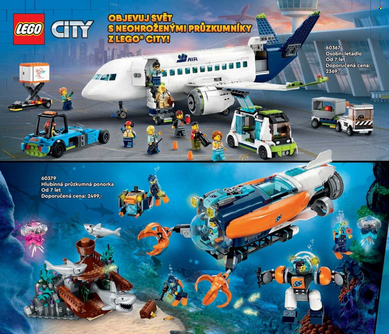 thumbnail - Leták Pompo - 1.1.2024 - 31.5.2024 - Produkty v akci - LEGO, LEGO City, stavebnice, letadlo, hračky. Strana 60.