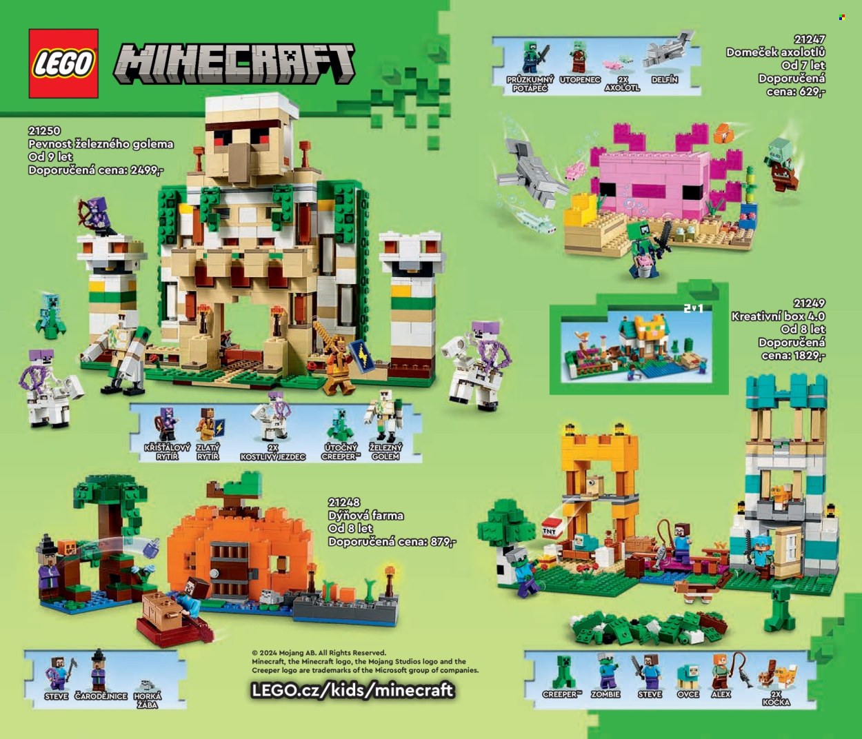 thumbnail - Leták Pompo - 1.1.2024 - 31.5.2024 - Produkty v akci - Alex, Minecraft, domeček, kreativní box, LEGO, LEGO Minecraft, stavebnice, farma. Strana 90.