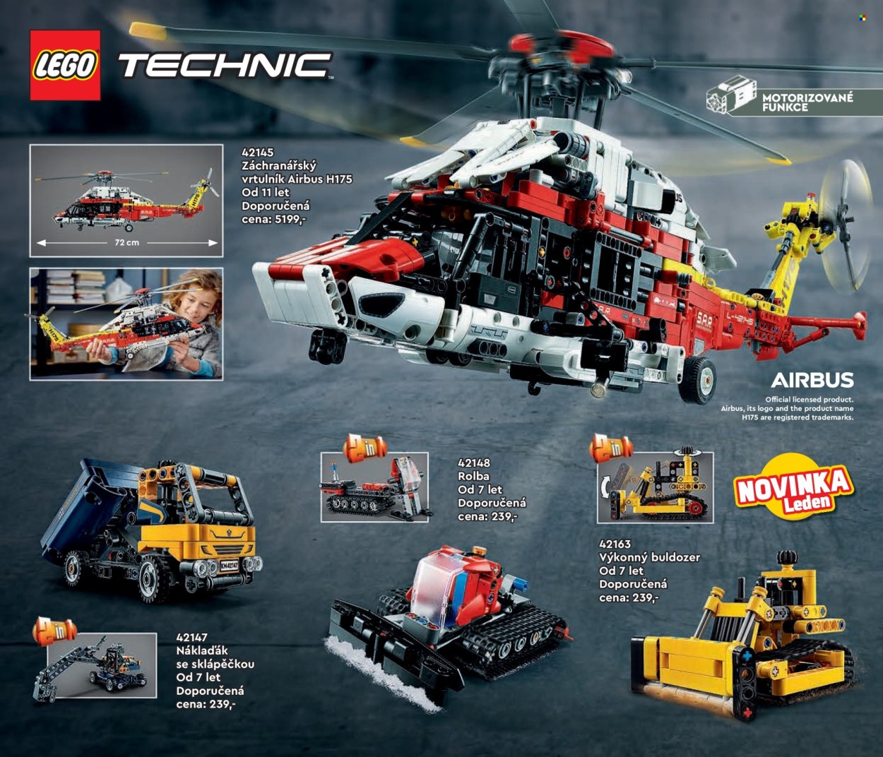 thumbnail - Leták Pompo - 1.1.2024 - 31.5.2024 - Produkty v akci - LEGO, LEGO Technic, stavebnice, truck, vrtulník, hračky, rolba. Strana 122.