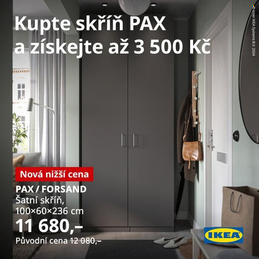 thumbnail - Leták IKEA - 21.3.2024 - 1.5.2024 - Produkty v akci - skříň, šatní skříň, Pax. Strana 1.