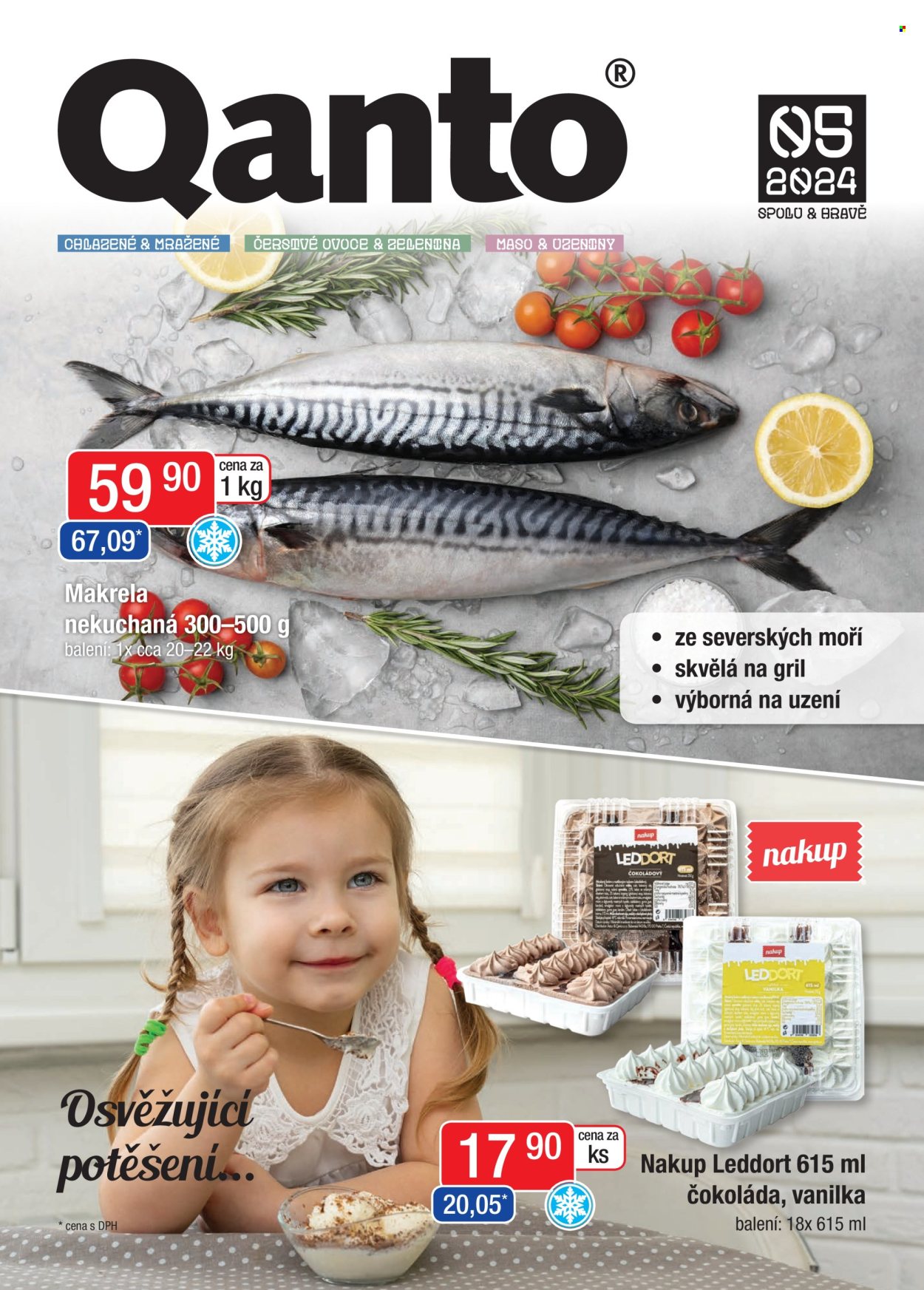 thumbnail - Leták Astur & Qanto velkoobchod - 1.5.2024 - 31.5.2024 - Produkty v akci - makrela, čokoláda. Strana 1.