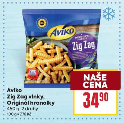 Aviko Zig Zag vlnky, Originál hranolky