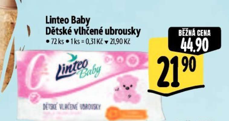 Linteo Baby dětské vlhčené ubrousky