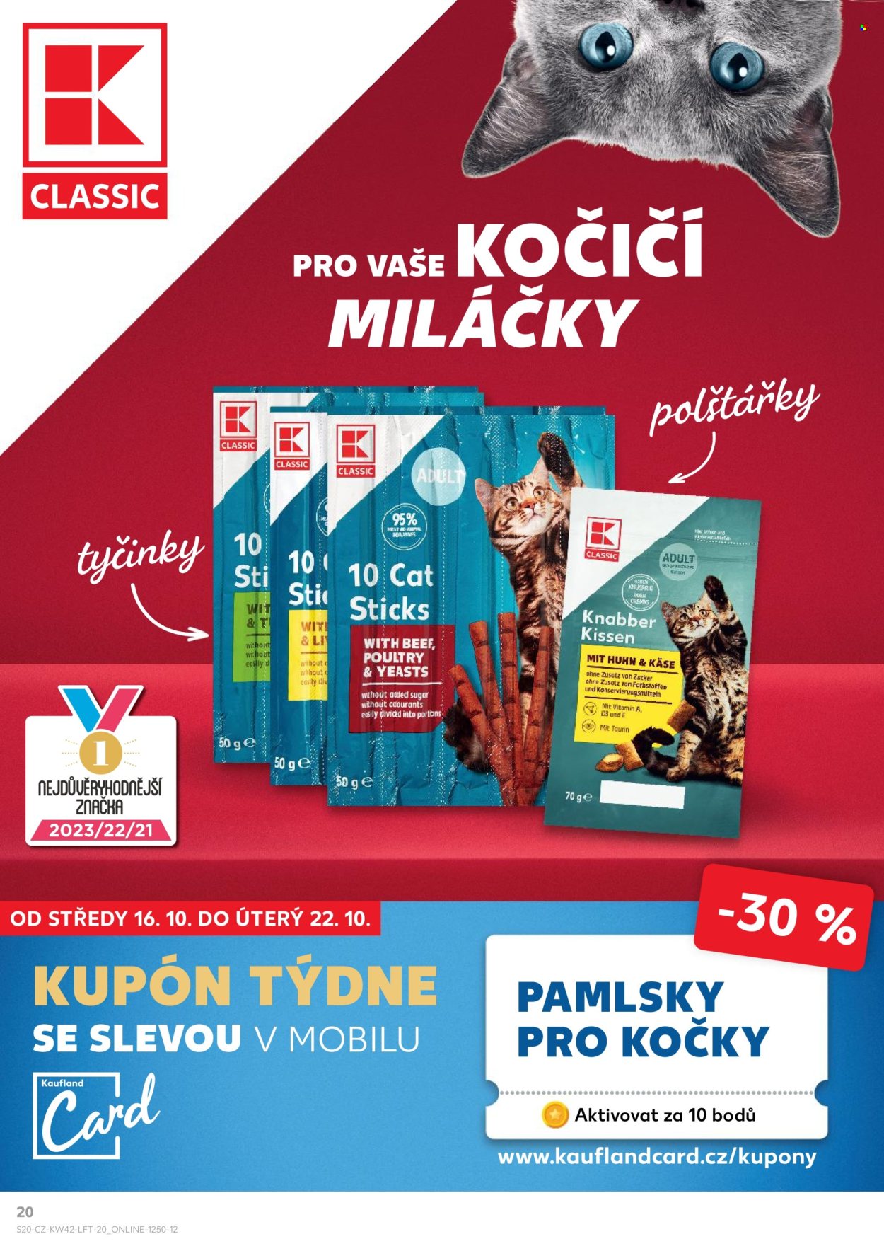 Leták Kaufland - 16.10.2024 - 22.10.2024. Strana 20