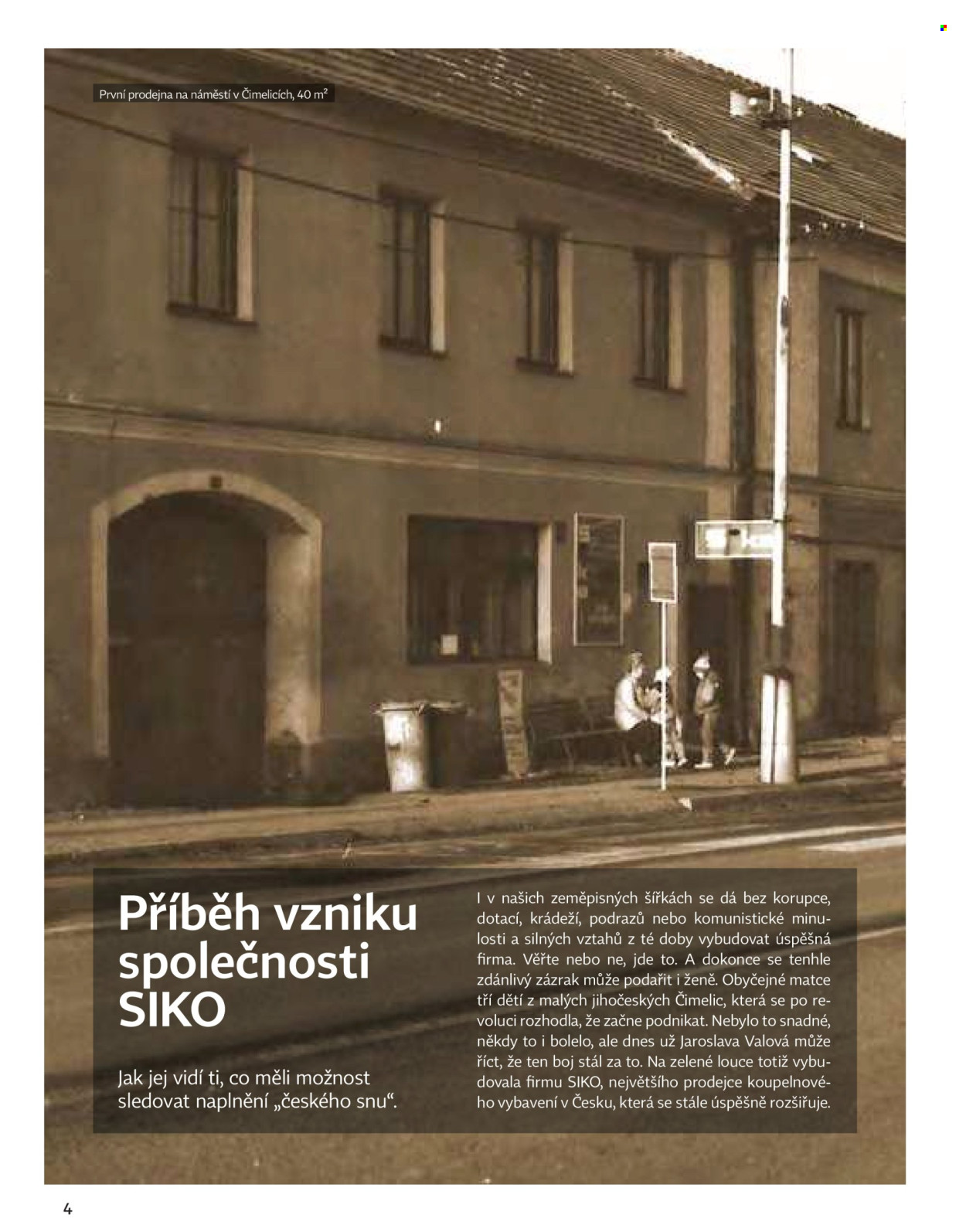 Leták SIKO KOUPELNY. Strana 1
