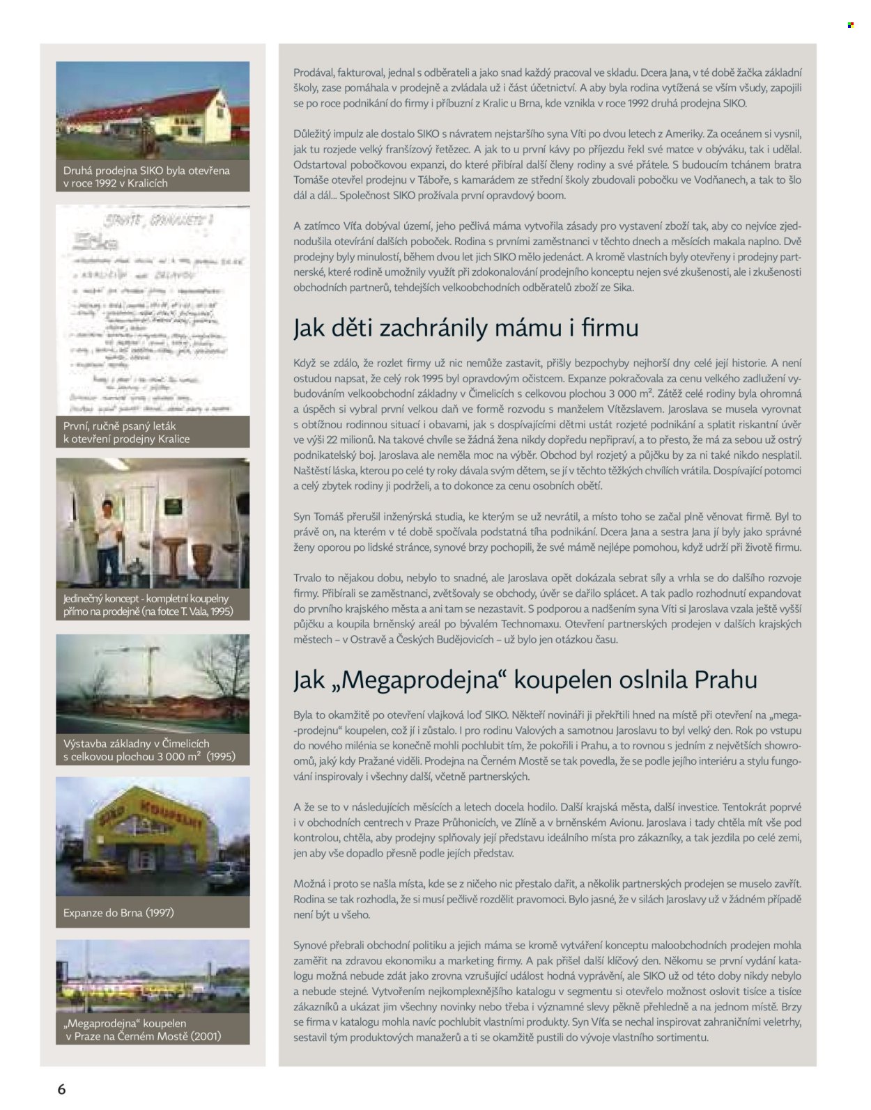 Leták SIKO KOUPELNY. Strana 1