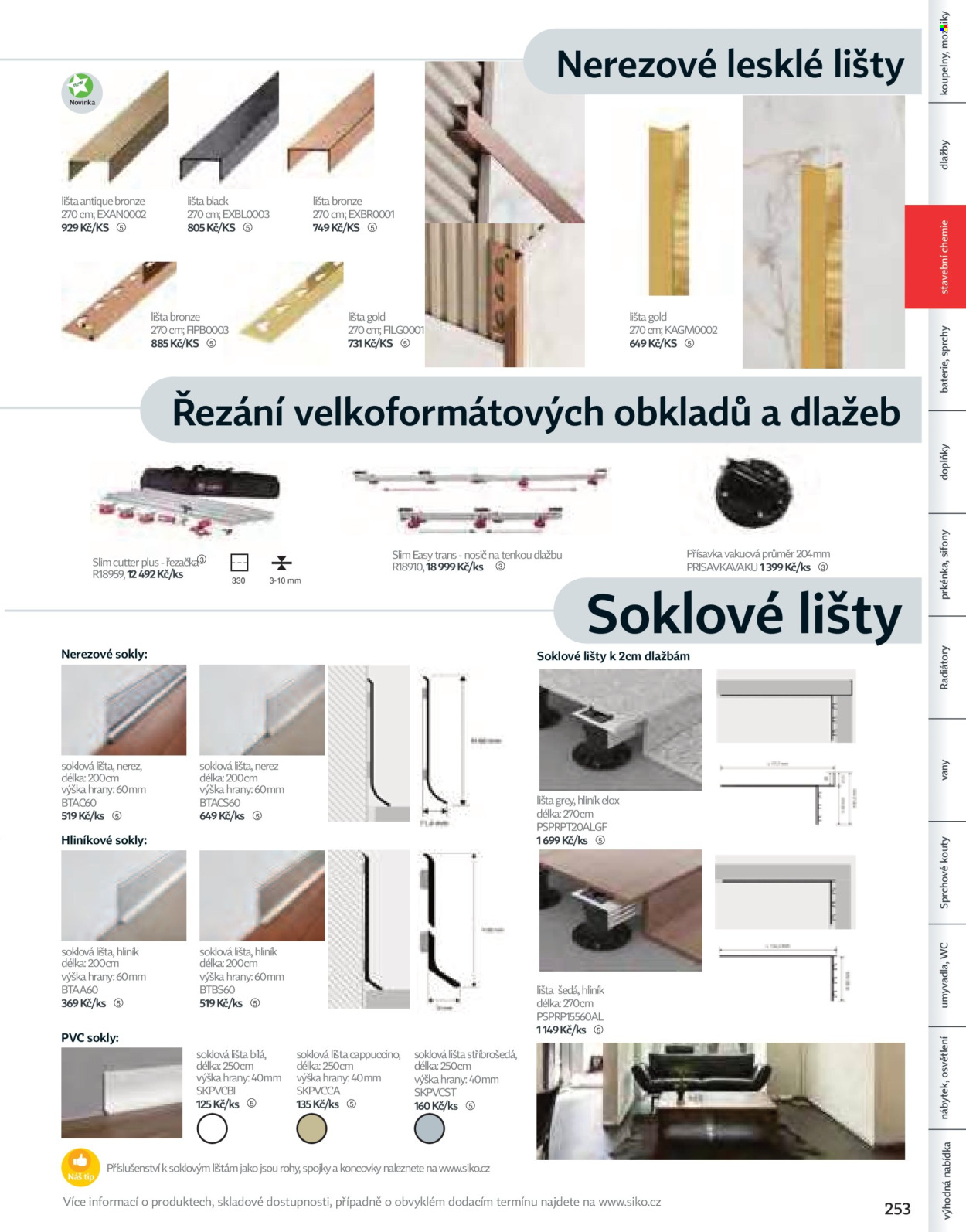 Leták SIKO KOUPELNY. Strana 1