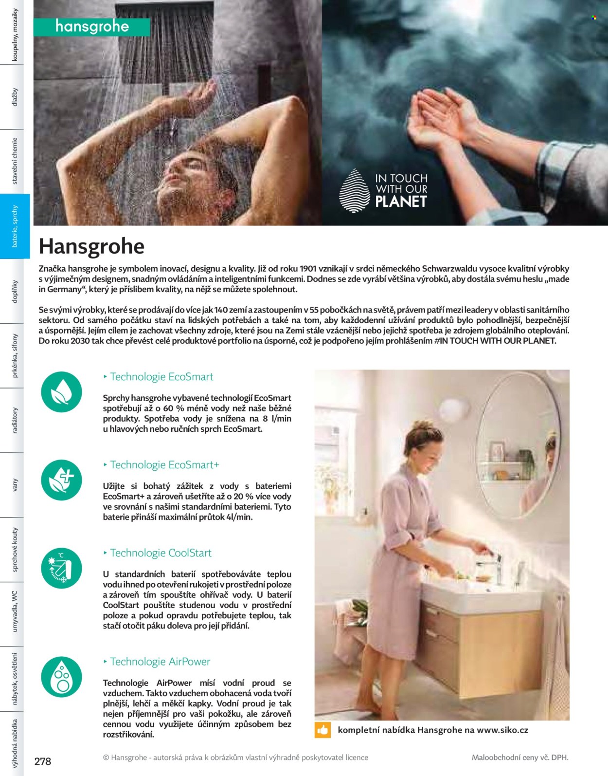 Leták SIKO KOUPELNY. Strana 1