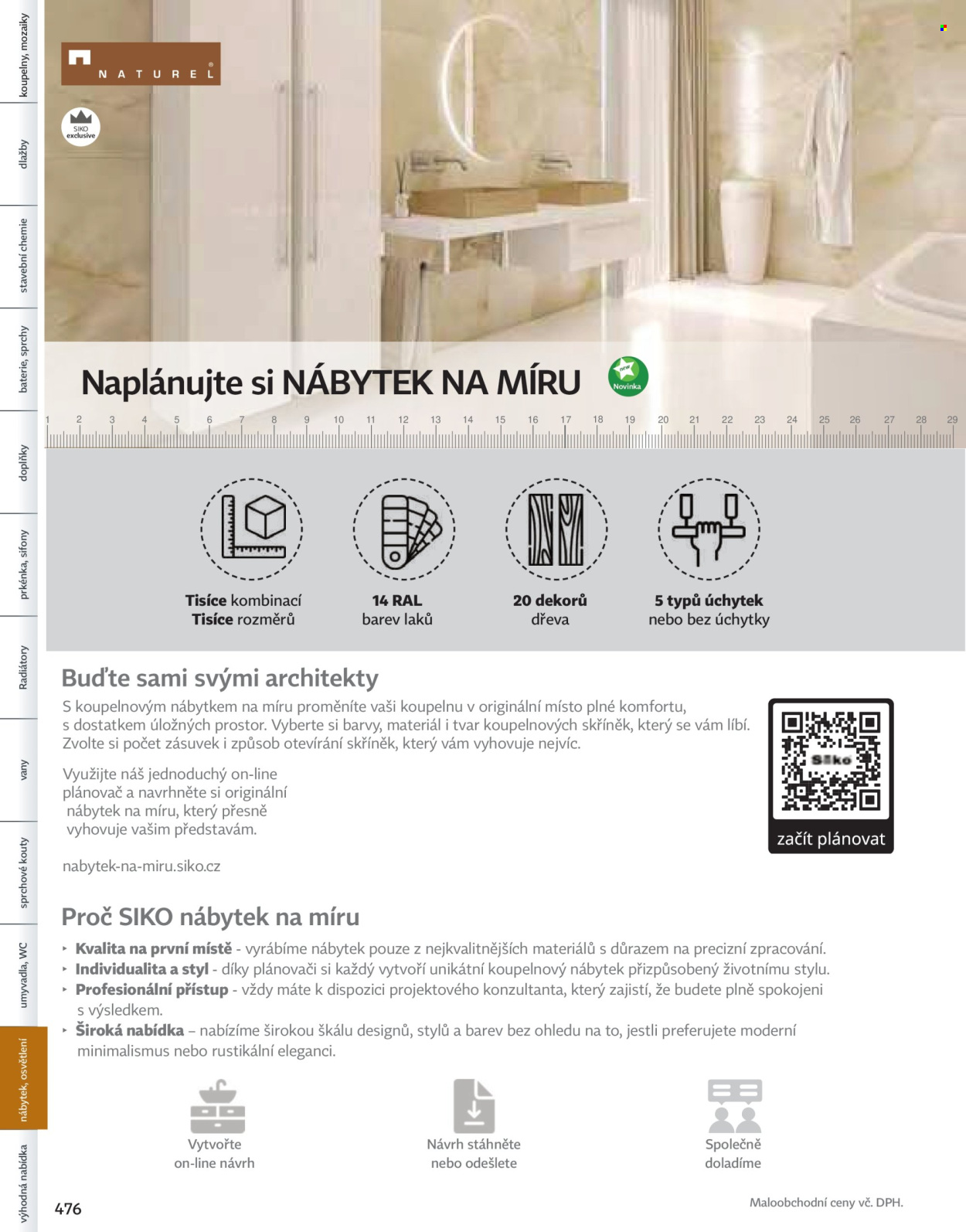 Leták SIKO KOUPELNY. Strana 1