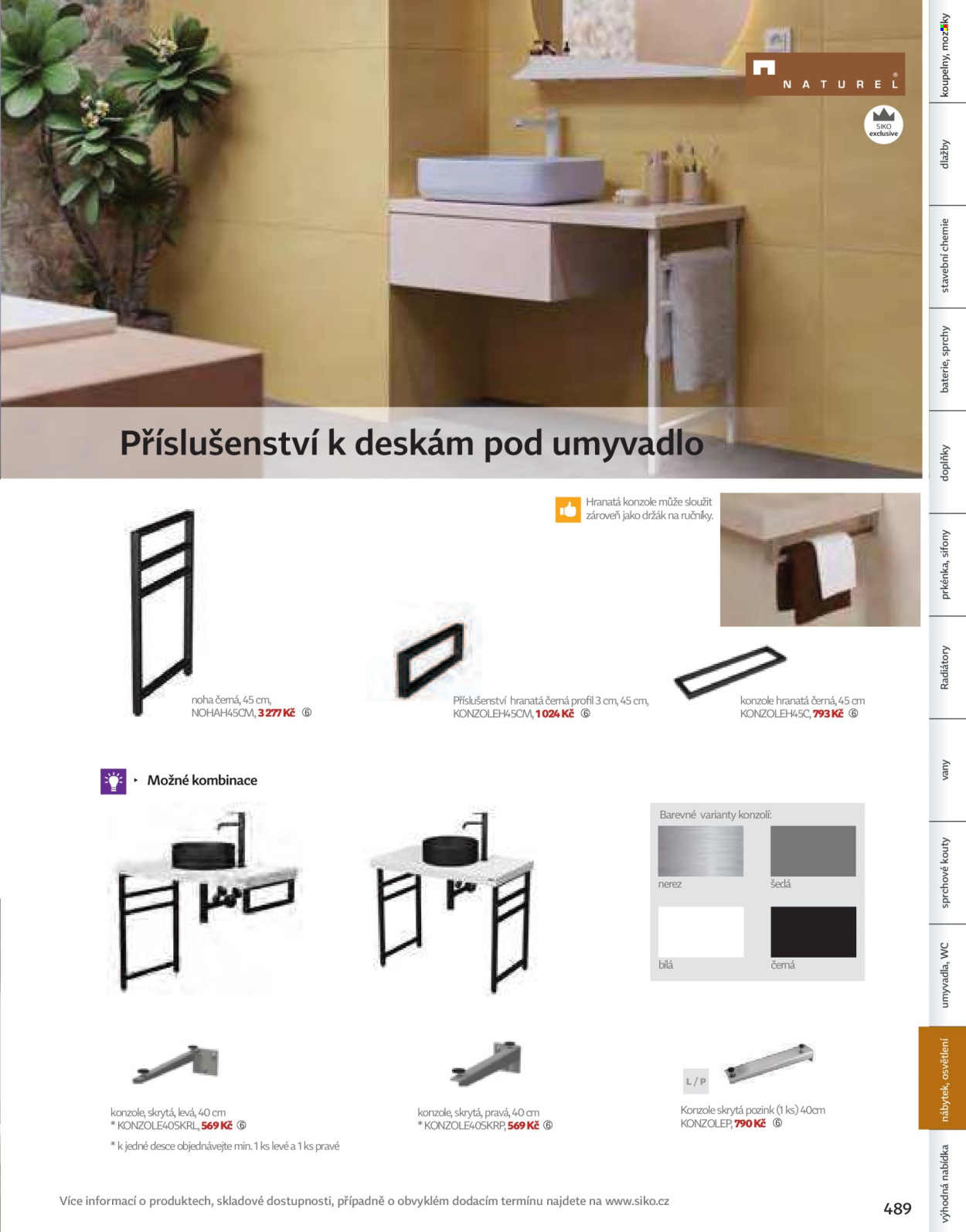 Leták SIKO KOUPELNY. Strana 1