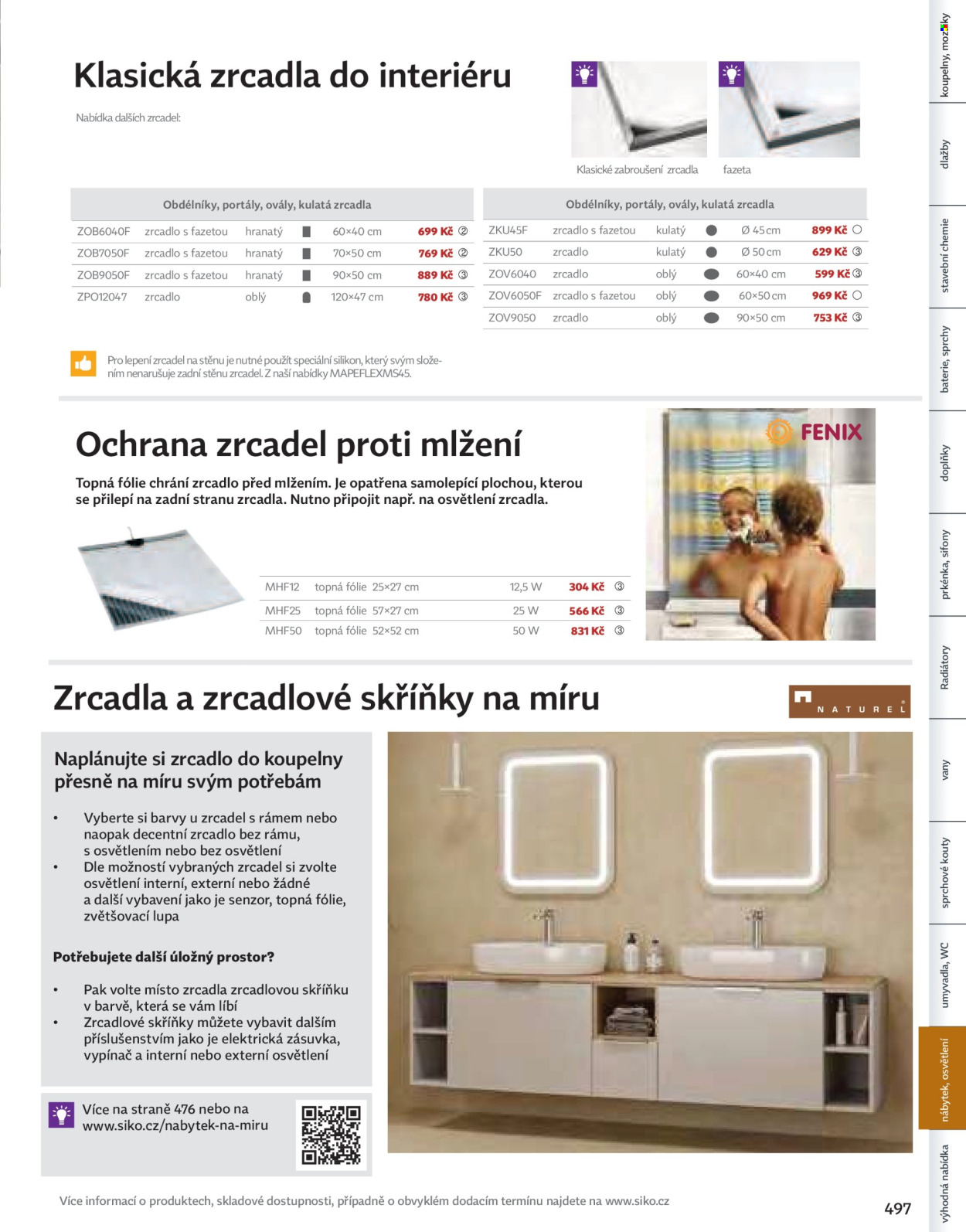 Leták SIKO KOUPELNY. Strana 1