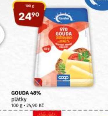 Gouda 48% plátky