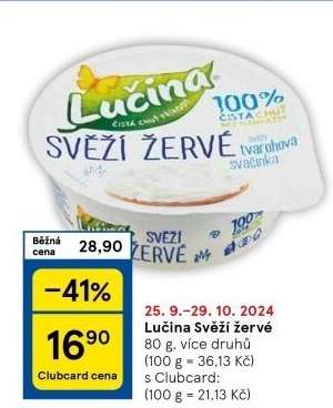 Lučina svěží žervé