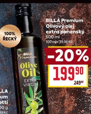 BILLA Premium Olivový olej extra panenský