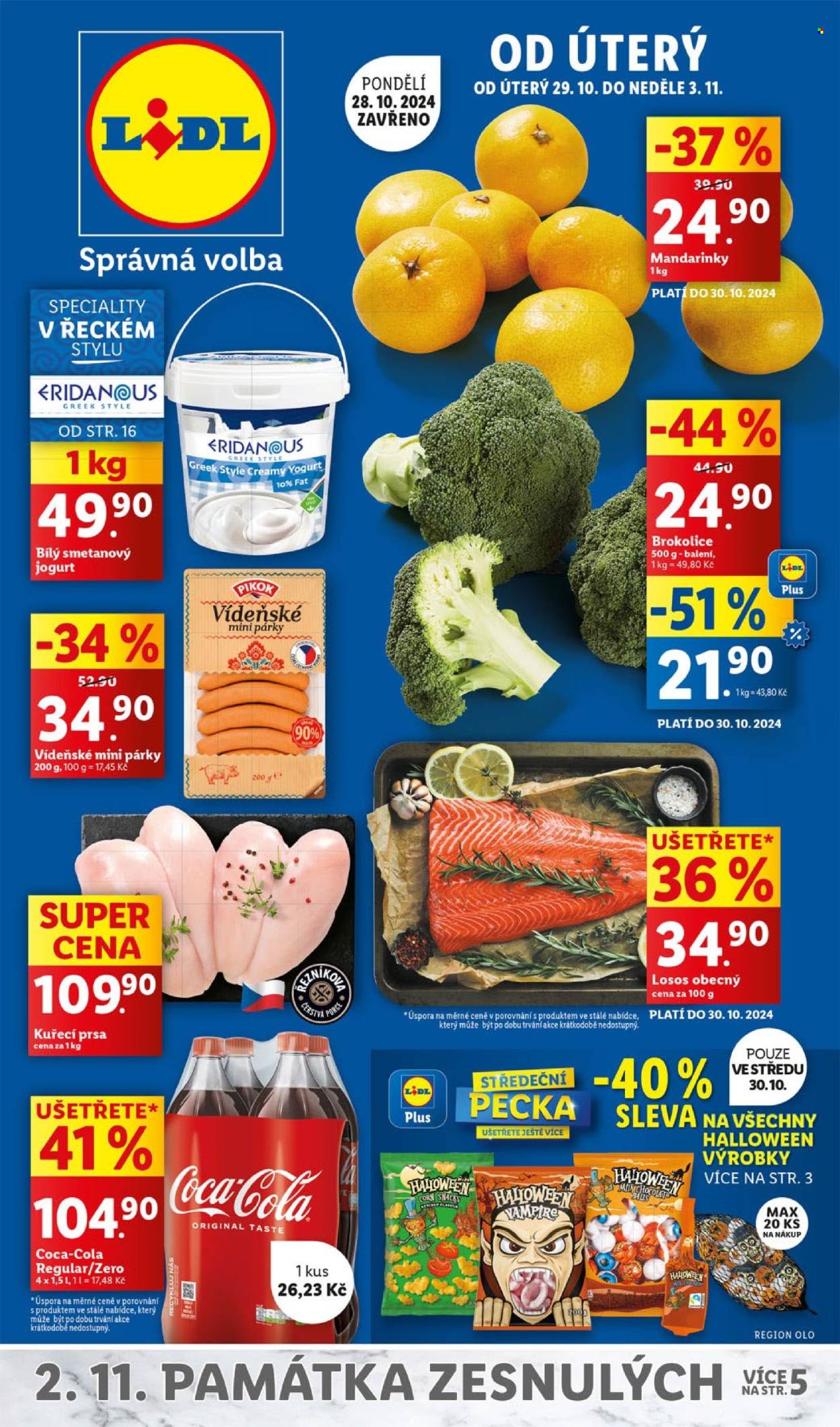 Leták Lidl - 29.10.2024 - 3.11.2024. Strana 1