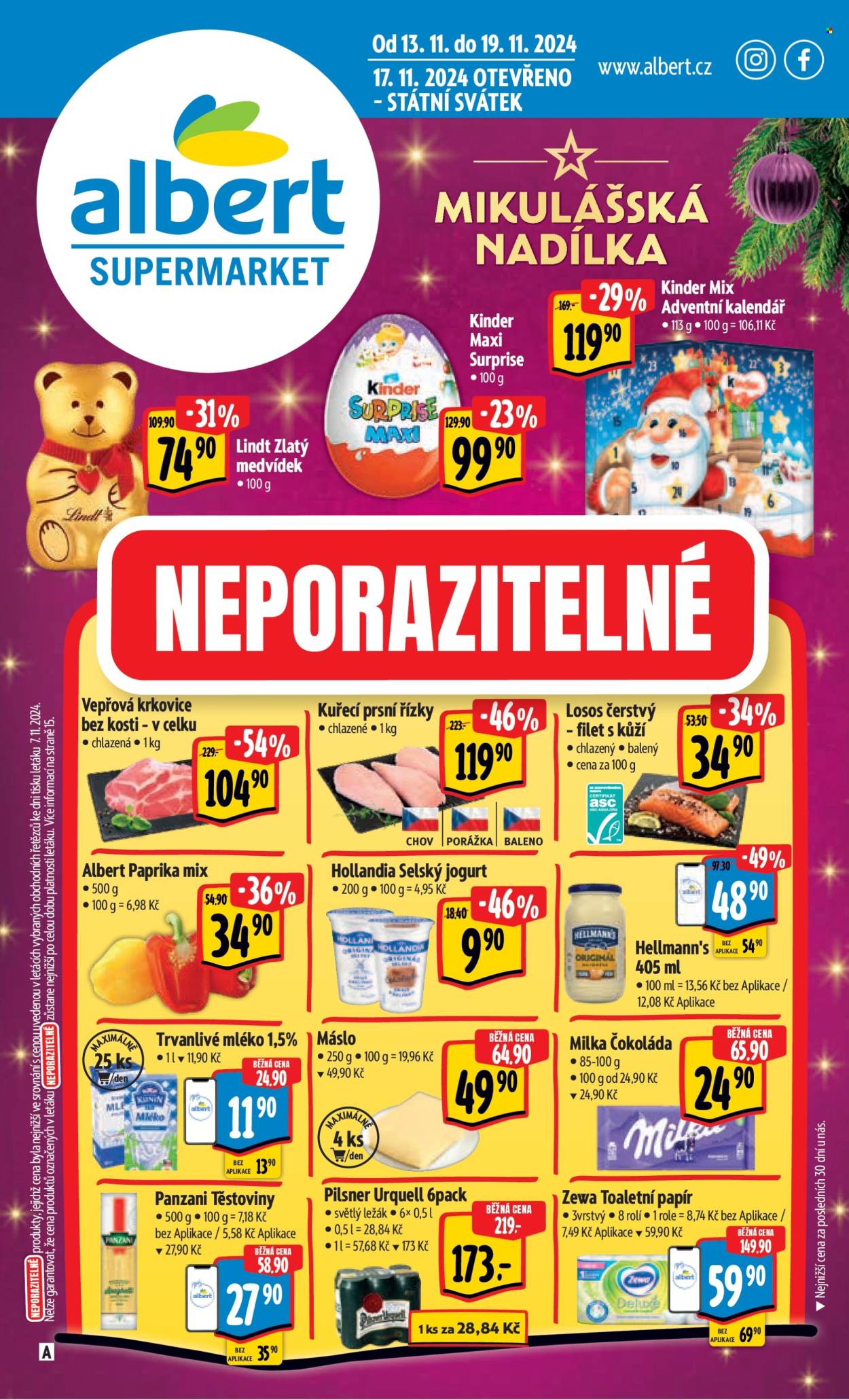 Leták Albert Supermarket - 13.11.2024 - 19.11.2024. Strana 1