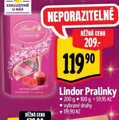 Lindor pralinky